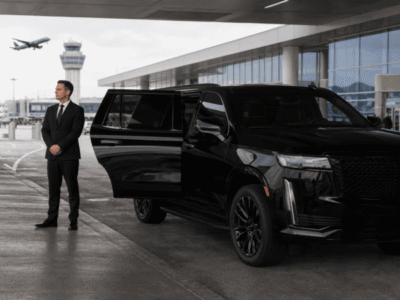 Private limo service to Logan Airport with professional chauffeur