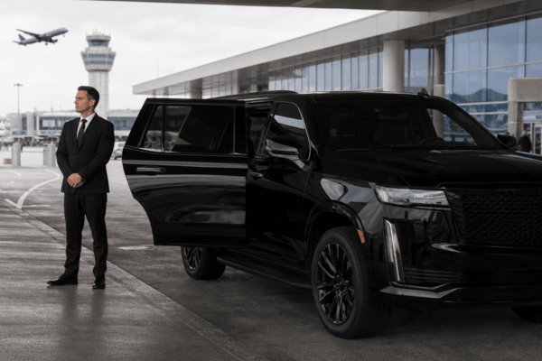 Private car service to Logan Airport with professional chauffeur