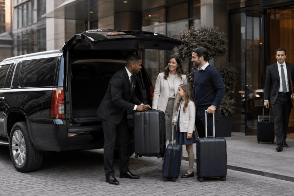 Family car service to and from Logan Airport with luggage